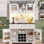 Garde-manger avec tablettes, portes et tiroirs