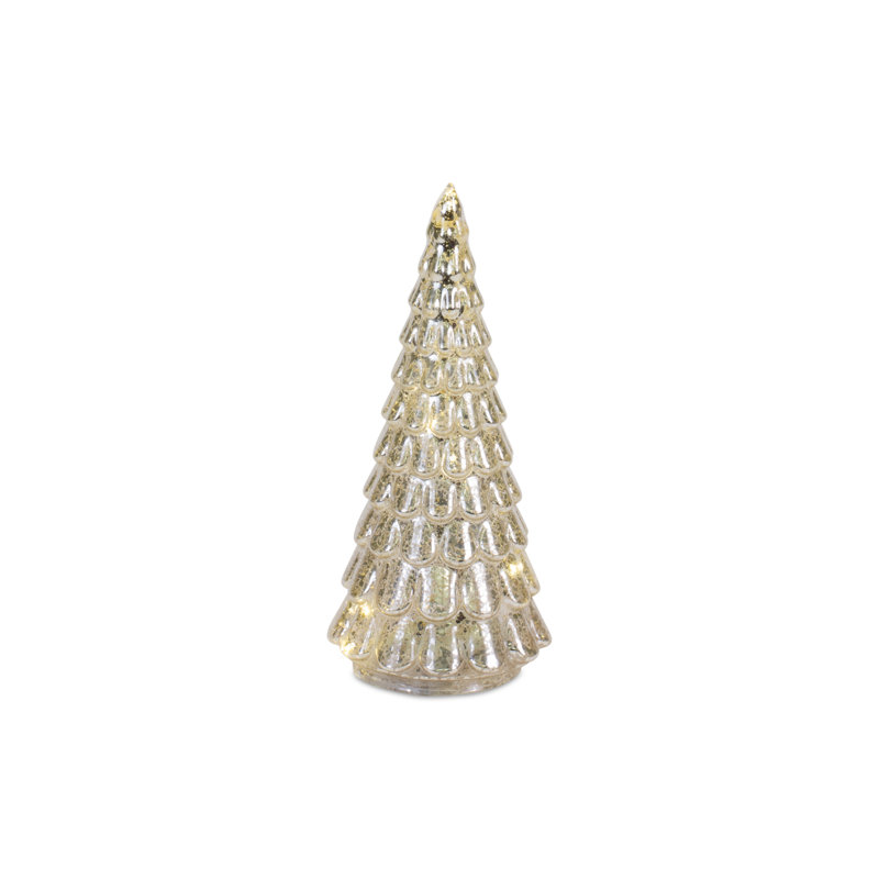Glass LED 4 Piece Tree Set