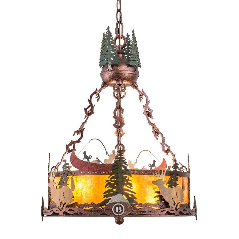 Rustic Lodge 3 - Light Chandelier