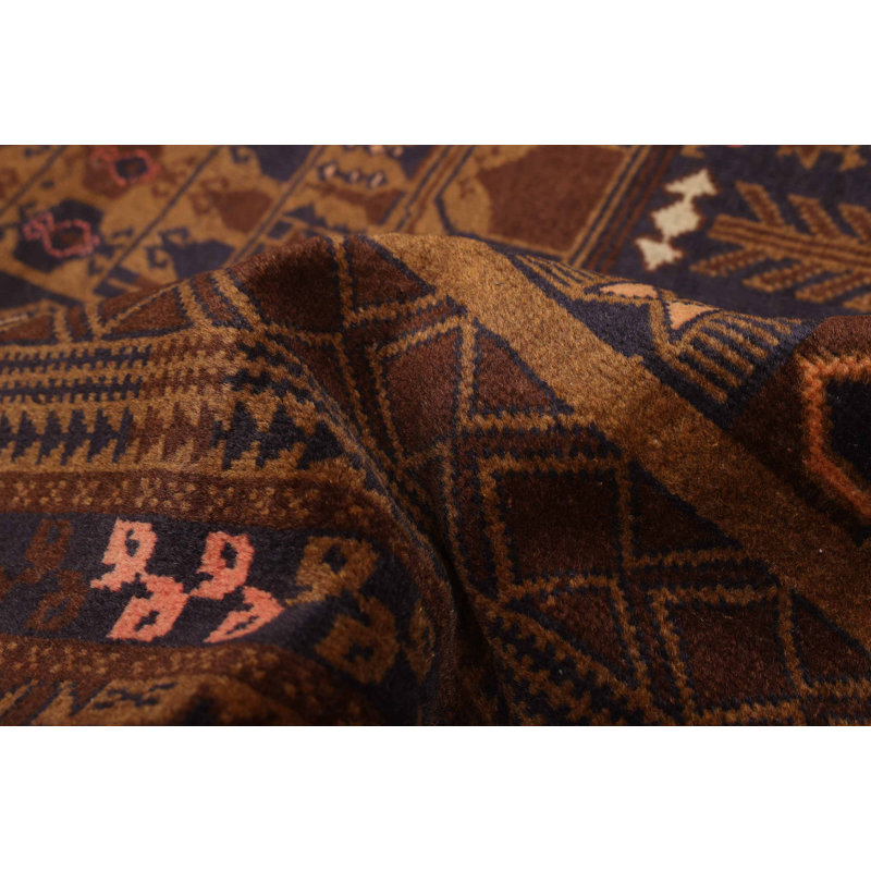 Teimani Brown Rug 3'6" x 5'7"