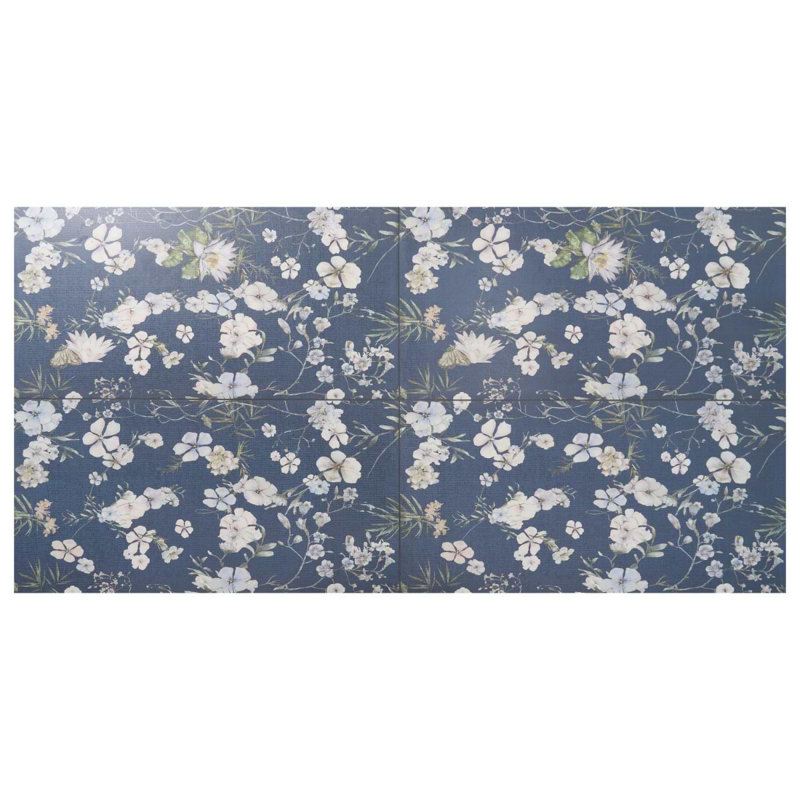 Wakana 24x48 Artisan Decor Matte Porcelain Tile, Winter Blue