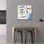 Art mural en verre épique «Georgia» par Farida Zaman, 24 po x 24 po-815770200