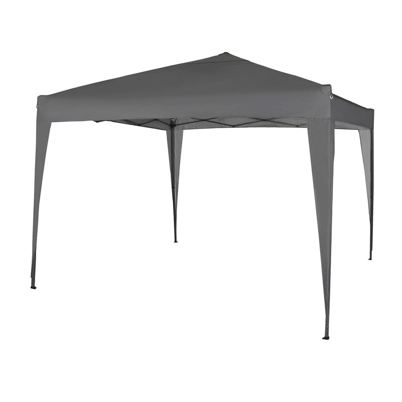 Janvey 3m x 3m Steel Pop-Up Gazebo, Grey