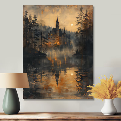 Lustre jaune et noir au clair de lune