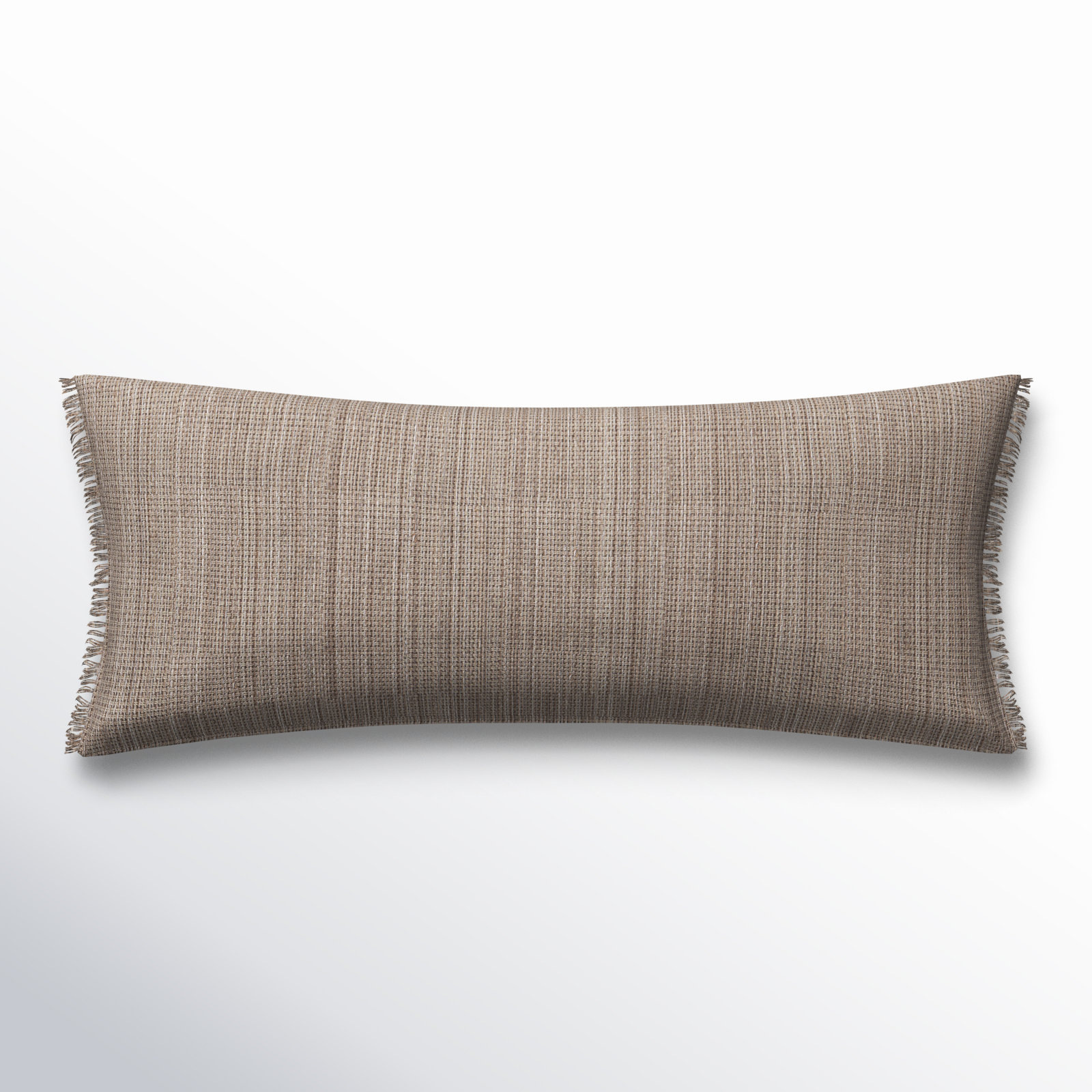 Cotton Lumbar Throw Pillow, Polyester/Polyfill