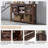 Yasmine 46" Farmhouse Console Table,Entryway Table  With Sliding Barn Door-1018145226
