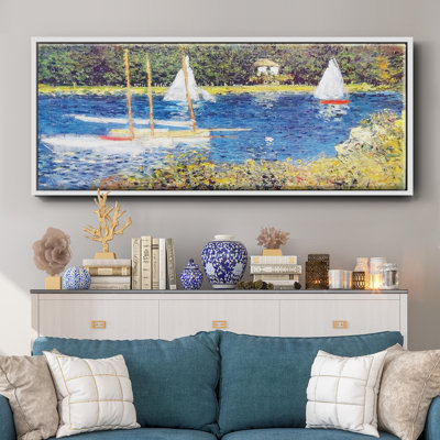 The Seine at Argenteuil, 1874 - Framed Canvas_188MONETWC