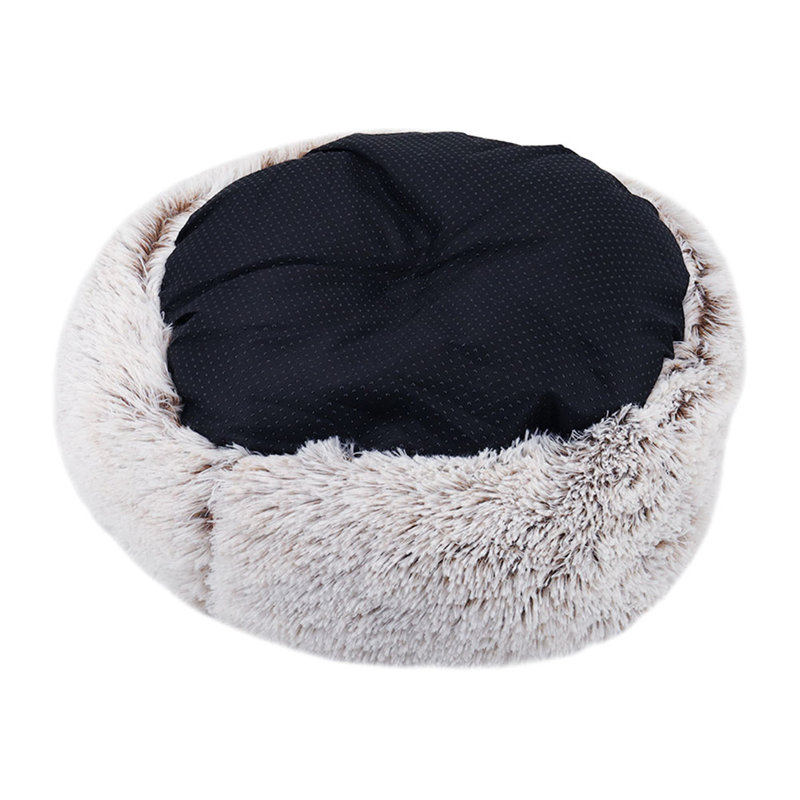 Aguilar Orthopedic Polyester Pet Bed, 70cm W x 70cm D, Brown/White