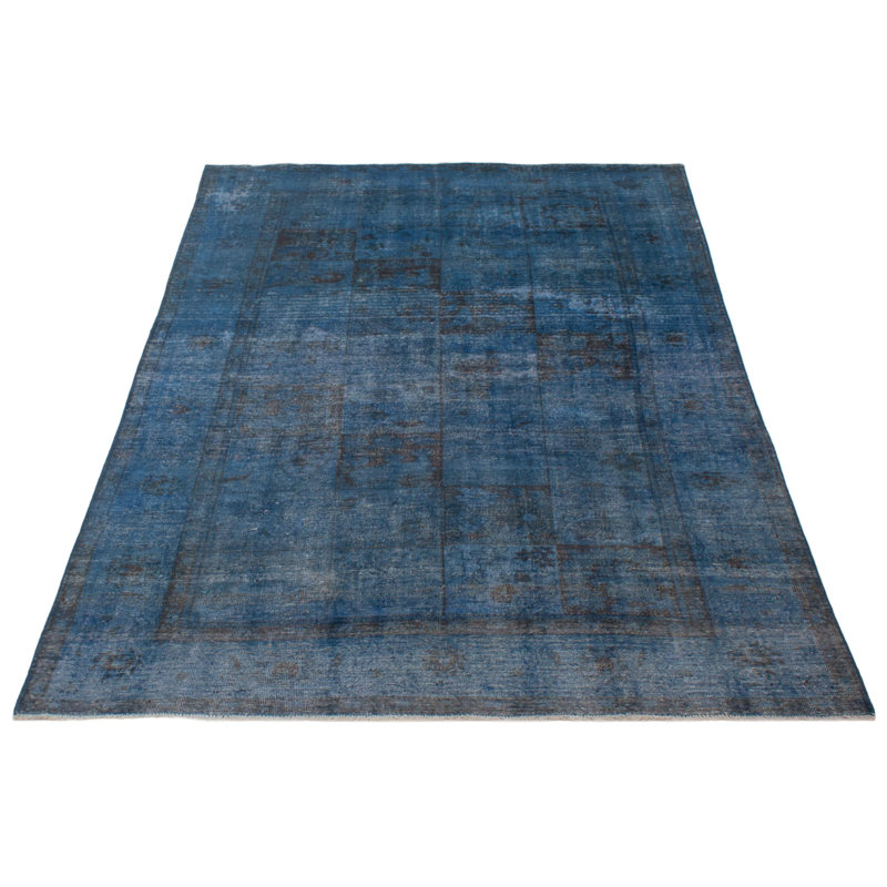 Tapis unique en laine de style années 1990 de 6 pi 1 po x 8 pi 11 po Akyah