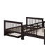 Lit double superposé au dessus d'un lit double avec lit gigogne-1131783807