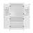 Elegant Bathroom Floor Storage Cabinet, Bathroom Storage Unit, Freestanding Cabinet With 4 Doors, Adjustable Shelves, Adaptable Shelves, White-792598936