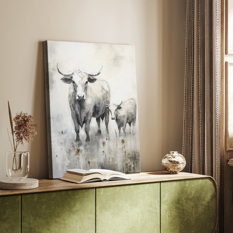 ANIMALS Series CCLxxx - Toile tendue avec châssis de qualité supérieure - Prêt à être accroché, H 36 po x l 24 po