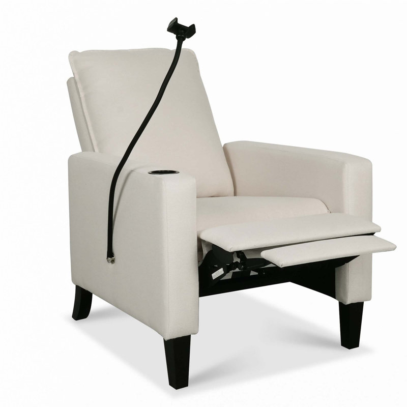 Recliner Chairs for Adults with Mobile Phone Holder & Cup Holder, Beige