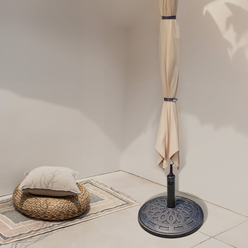 Cleotha Metal Umbrella Base, Bronze