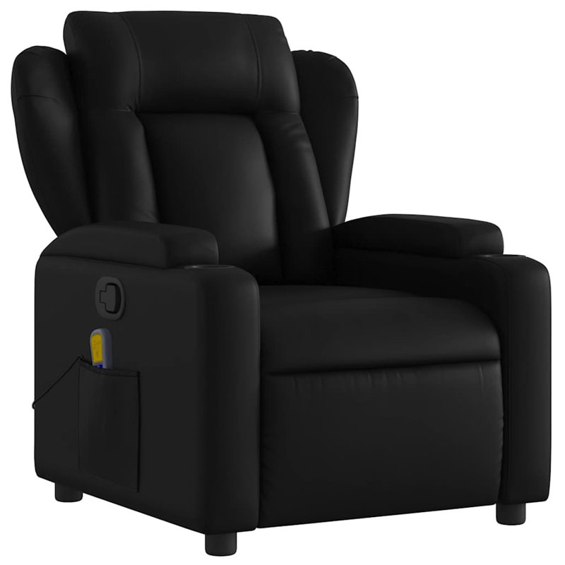  Fauteuil inclinable de massage noir, Noir
