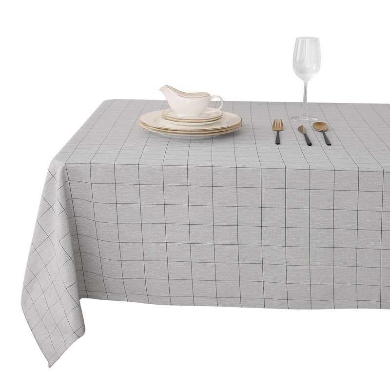 Angeliana Tablecloth, 130cm W x 220cm L, Black