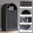  Modern Tilt Out Arched Laundry Basket Cabinet with Open Shelf,Fluted 10-Gallon Bathroom Laundry Storage Basket (Includes 1pc laundry basket)-2124583074