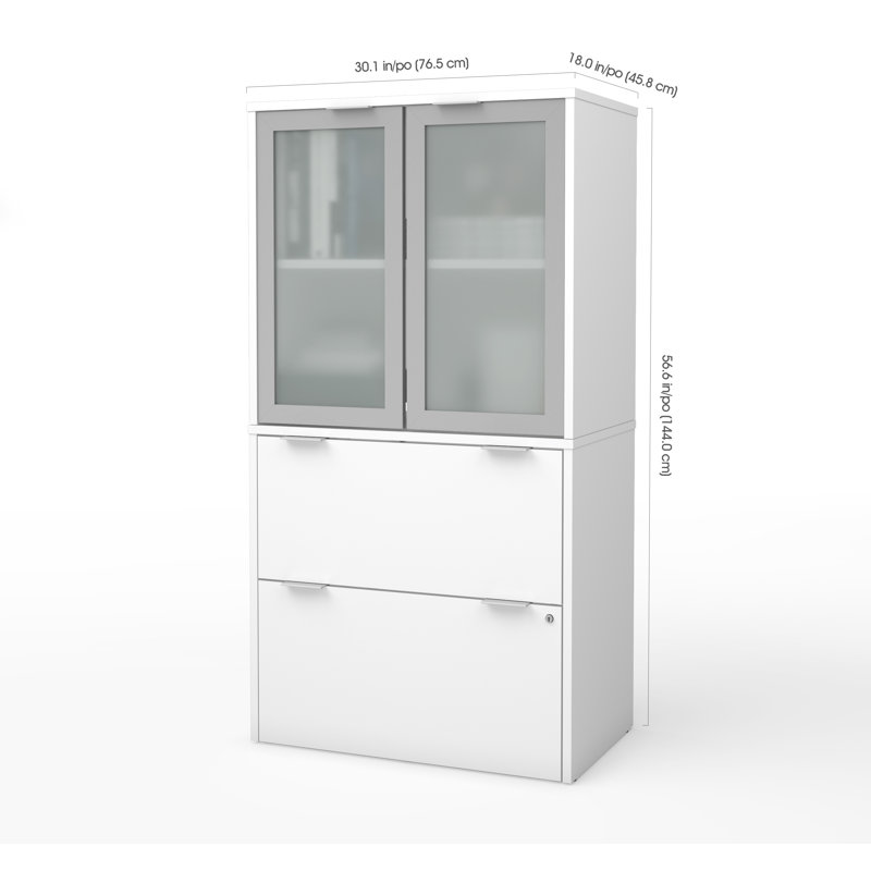 Patsones 30.1'' Wide 2 -Drawer File Cabinet, White