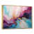 Toile avec cadre flottant or