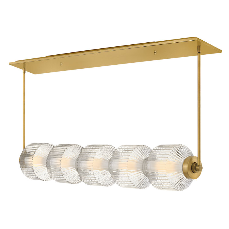 1 - Ligh Kitchen Island Modern Linear LED Pendant