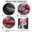 «Red Forest III», ensemble d'art mural mural rouge minimaliste-2061916973-2061916882-2061916883
