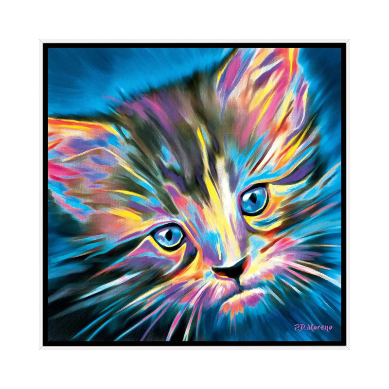 Pepper 1 Piece Wall Art on Canvas, 45.72 cm H x 45.72 cm W, White Framed
