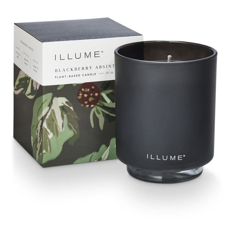 Beautifully Done Essentials Blackberry Absinthe Boxed Glass Scented Candle, Refillable Boxed Glass