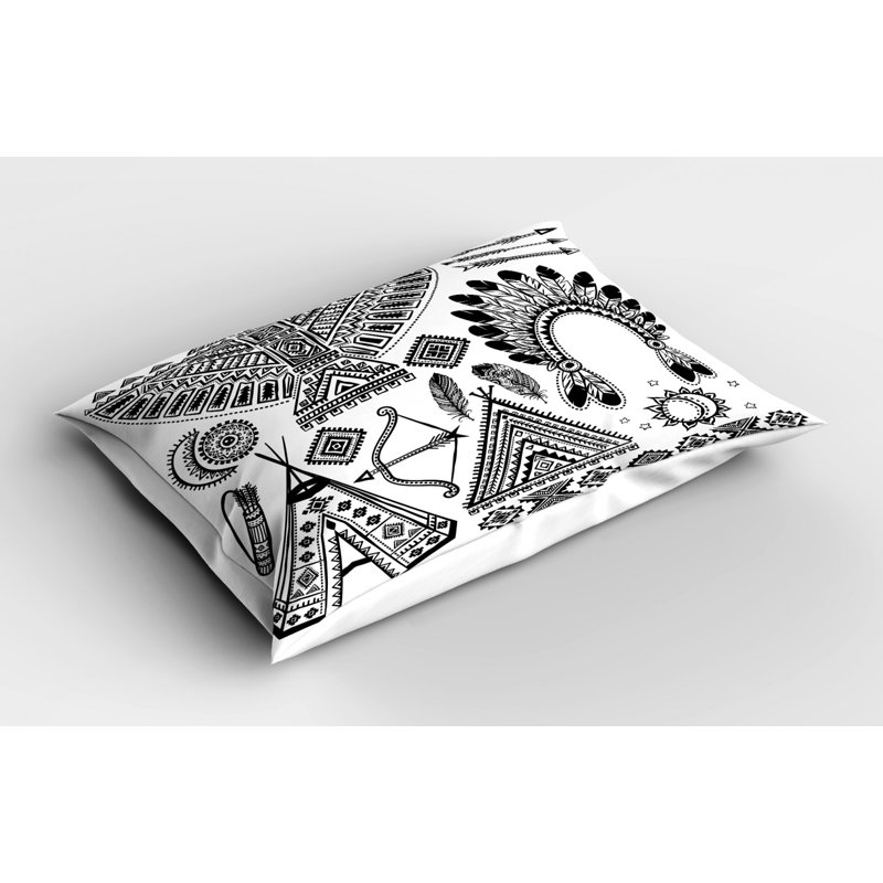 Taie décorative tribal Feather, Simple