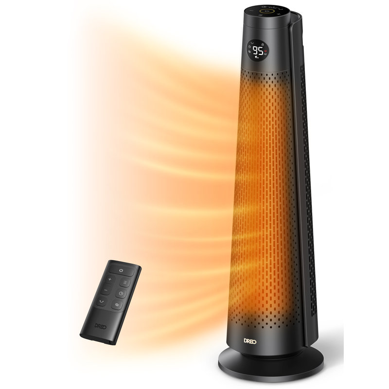 Chaufferette DREO 712, 1500W, 120 ° oscillation, 10 niveaux de chaleur avec 5 vitesses de ventilateur