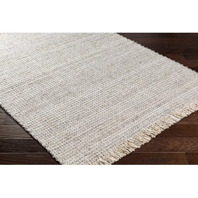 Viewcrest Hand-Woven Taupe Striped Rug