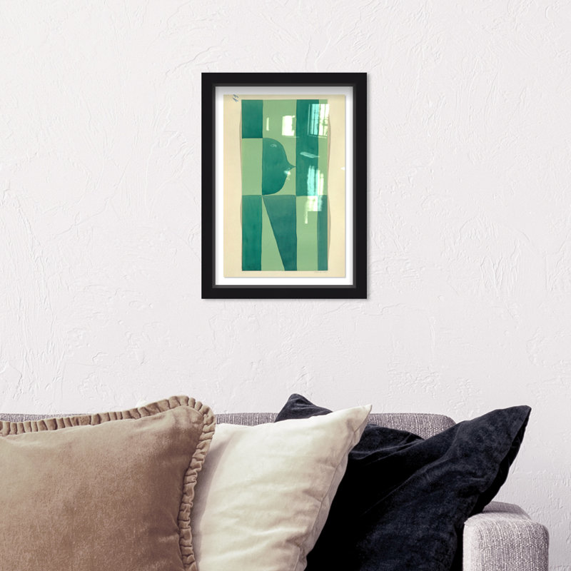 «Erickson Green Abstract» par Joss & Main - reproduction, Noir, H 16 po x l 11 po