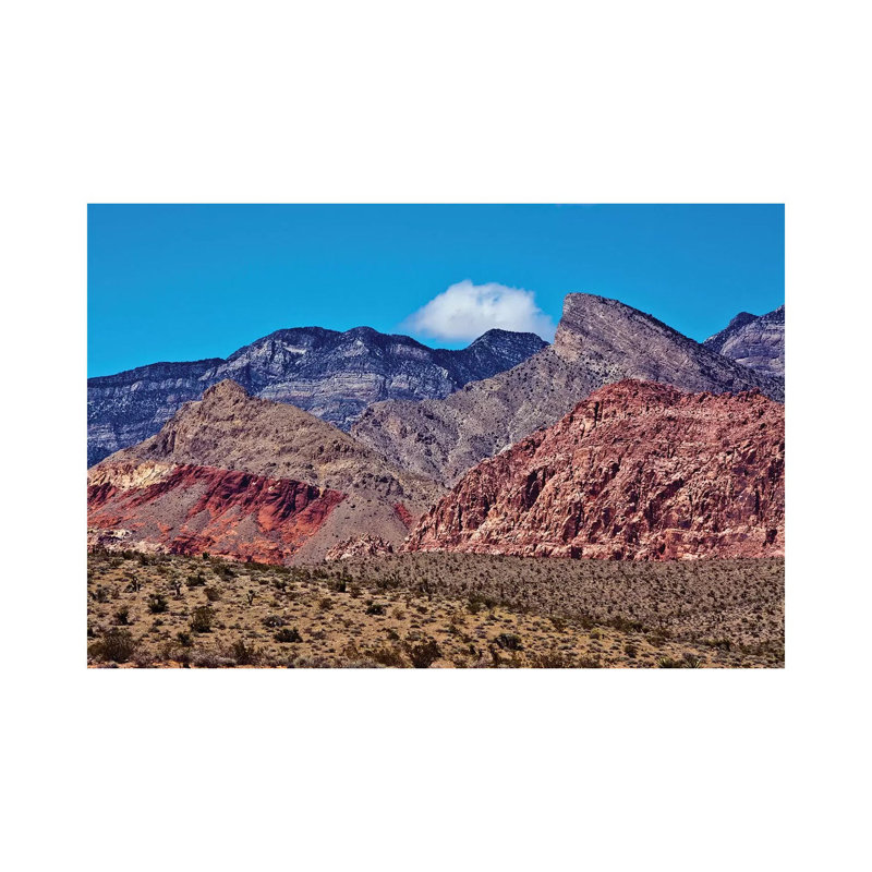 Red Rock Canyon, National Conservation Area, Nevada, USA 1 Piece Wrapped Canvas Wall Art, 101.6 cm H x 66.04 cm W x 1.91 cm D