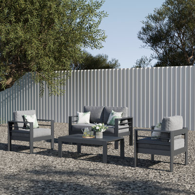 Layinsun Aluminum Outdoor Patio Loveseat