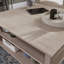 Table basse à plateau relevable, finition brune
