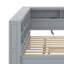 Full Wooden Daybed With Trundle, Storage Shelf And USB Charging Ports-1830694656