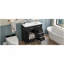 Ensemble de meuble-lavabo 36 po avec lavabo, armoire de salle de bain noire avec tiroirs, cadre et panneau de fibres à densité moyenne (ancien sku: JL000007AAB)-874220941
