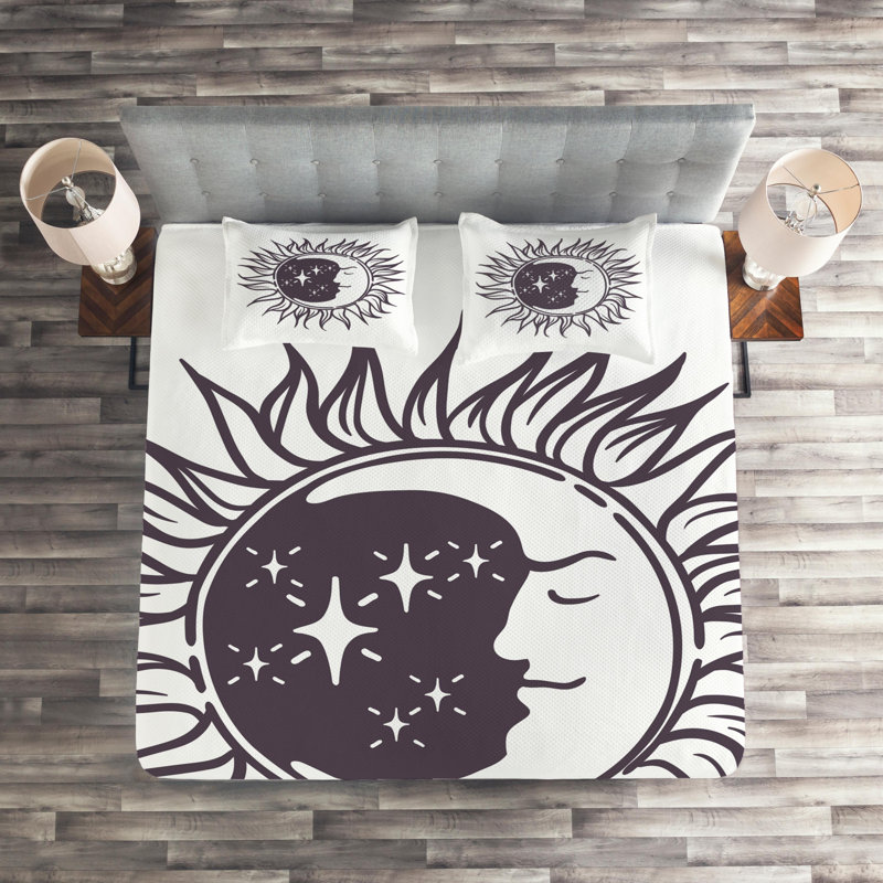 Modern & Contemporary Coverlet, King Bedspread + 2 Shams