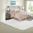 Piece Full Bedding Sets, Polyester Tufted Modern Blush Bedroom Home