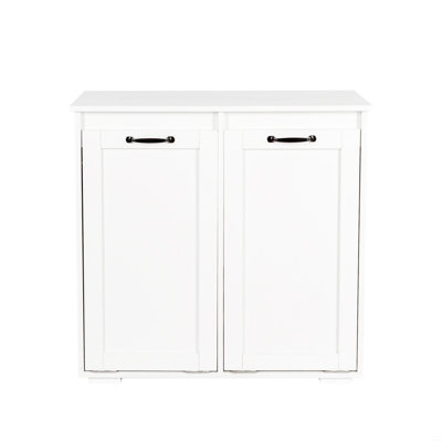 Laundry Cabinet,With 2 Removable Liner Bags