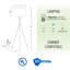Lampe trépied 60 po Maelah-57432715-57432714