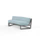 Georgie 69'' Aluminum Outdoor Loveseat with Sunbrella Cushions
