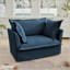 Fauteuil à housse avec 1 grand coussin de dossier et 2 grands coussins décoratifs, 1 siège profond et 1 canapé confortable-1255068828