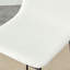 Ensemble de 2 tabourets de bar en polyuréthane de style minimaliste moderne - blanc, convenant à la cuisine, au bar et à la maison moderne, avec des dimensions de produit de 17,7 x 14,5 x 37 pouces.-1440167310
