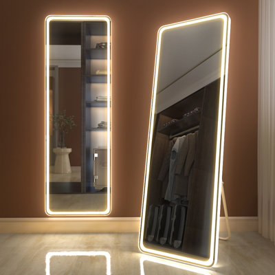 Led Full Length Body Mirror Wall Vanity Mirror Floor Mirror