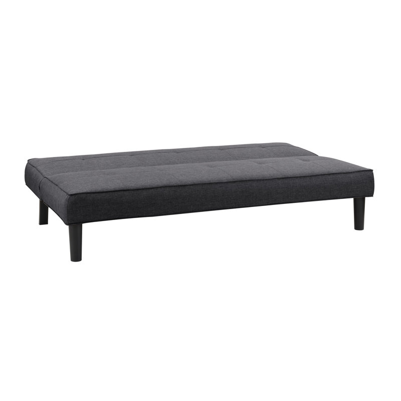Aadhya Twin 70'' Upholstered Convertible Sofa, Dark Gray