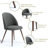 Hudhaifa 33"H Upholstered Dining Chairs with Fabric Solid Back, Set of 2, for Living Room, Dining Room, Coffee shop-32220545-55856468