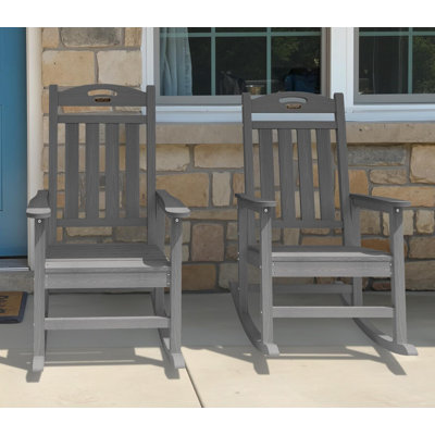 Chaise berçante en PEHD à bascule Adirondack