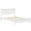 Lit plateforme simple, simple et confortable, cadre en bois de pin, convenant à un matelas standard avec des pieds robustes, finition exquise, aucun sommier requis