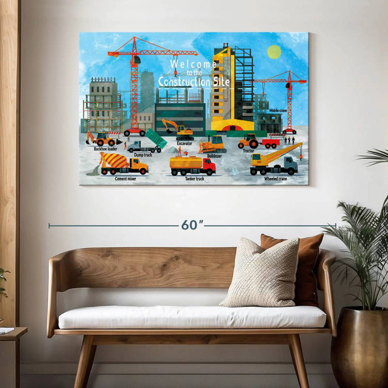 Ashelle Construction Site Chart, 32" H x 48" W