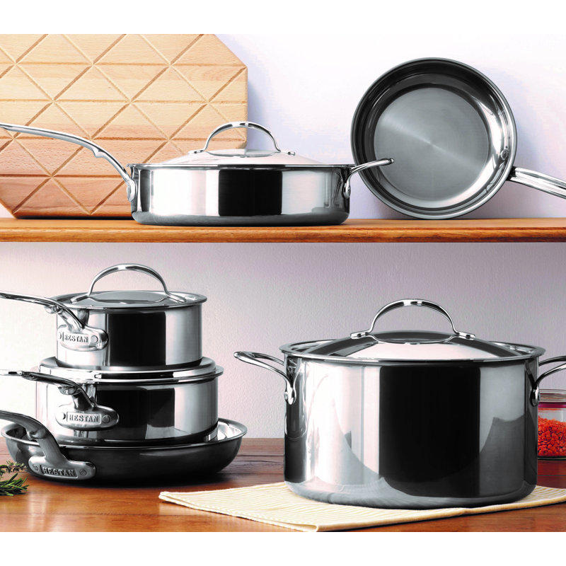 Hestan NanoBond 10-Piece Stainless Steel Cookware Set